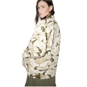& Other Stories 2 In 1 Desert Camouflage Army Jacket US 6 EUR 36 EUC